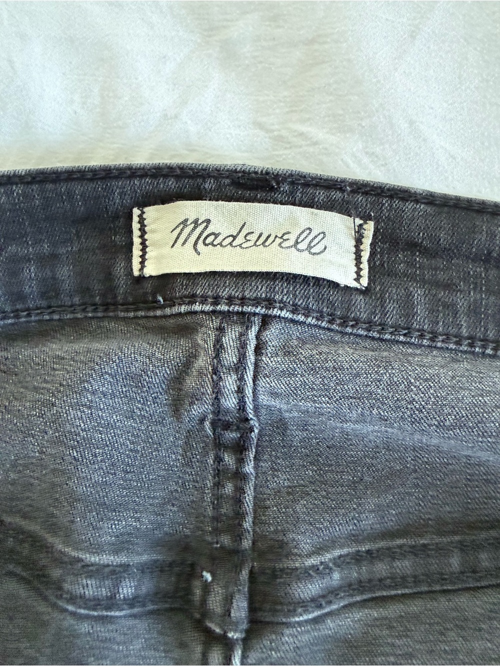 Madewell Charcoal Gray Denim Jeans